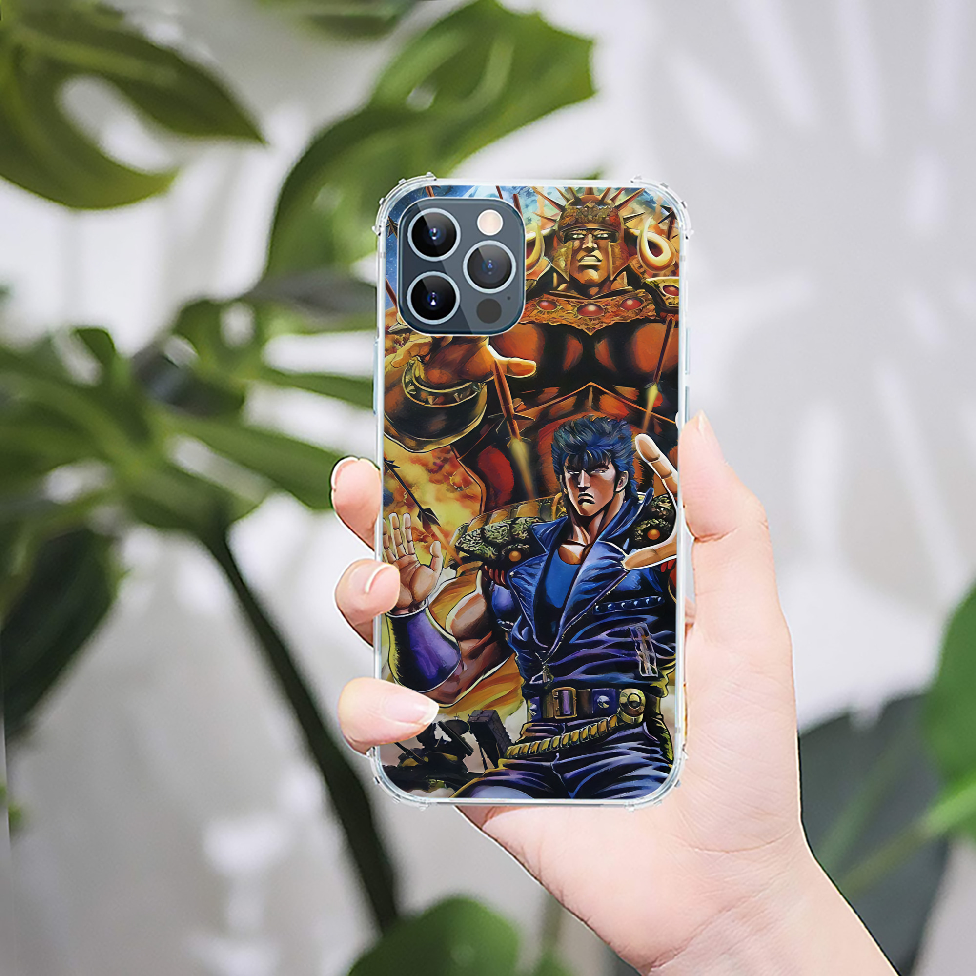 （画像用） 北斗の拳 Fist of the North Star 【iPhone 12シリーズ対応】透明スマホケース（クリアソフトケース）